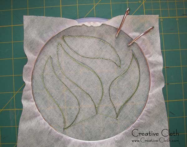 Free Tutorial: Machine Needle-lace shapes using water soluble
