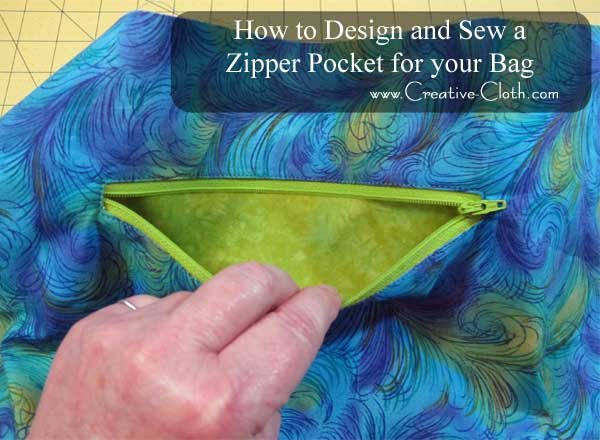 How to Design and Sew a Zipper Pocket for Your Bag - Linda Matthews