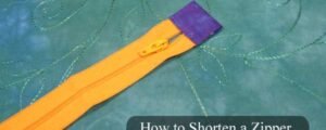 How to Shorten a Zipper and Make Zipper Tabs