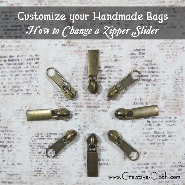 Customize your Handmade Bags: How to Change a Zipper Slider - Linda Matthews