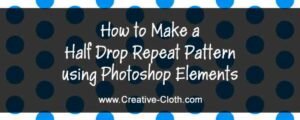 How to Make a Half Drop Repeat Pattern using Photoshop Elements