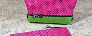 Easy Zipper Pouch … Two Ways … PLUS Free Fabric Printable