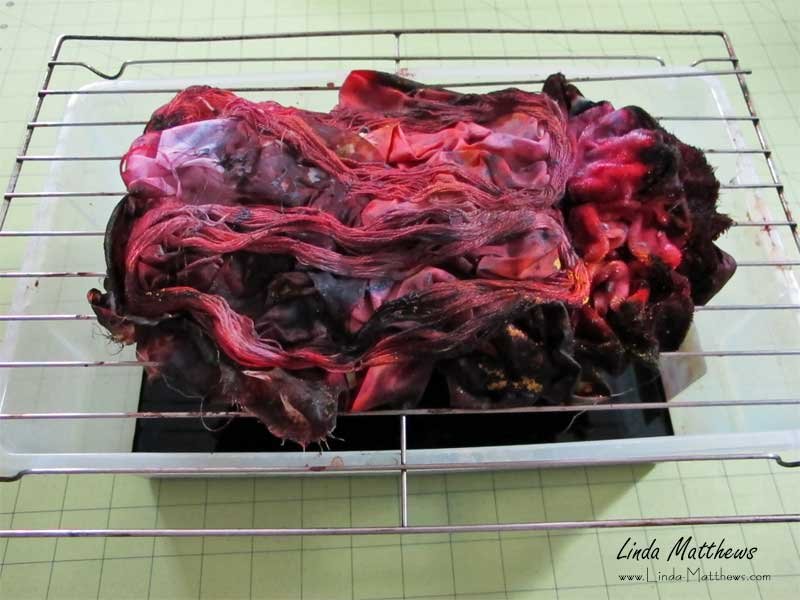 Fabric Dyeing with Faux Snow