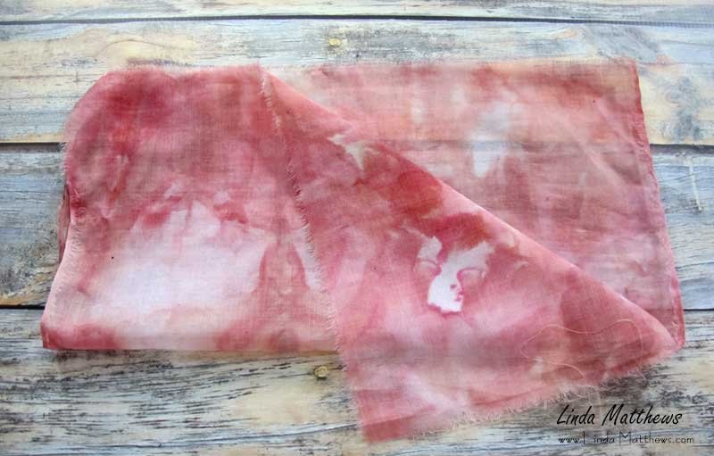 Fabric Dyeing with Faux Snow