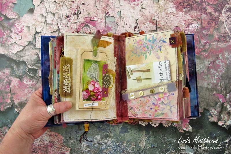 Taking Flight - a Stitched Mixed Media Journal