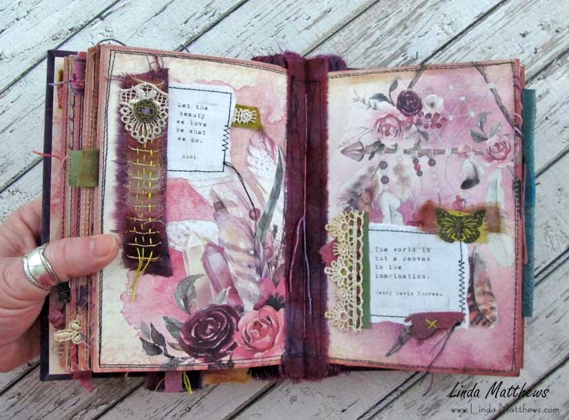 Words to Remember: A Stitched Mixed Media Art Journal - Linda Matthews